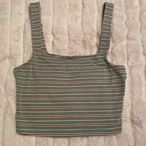 Forever 21 green, red, and white crop top. Size small